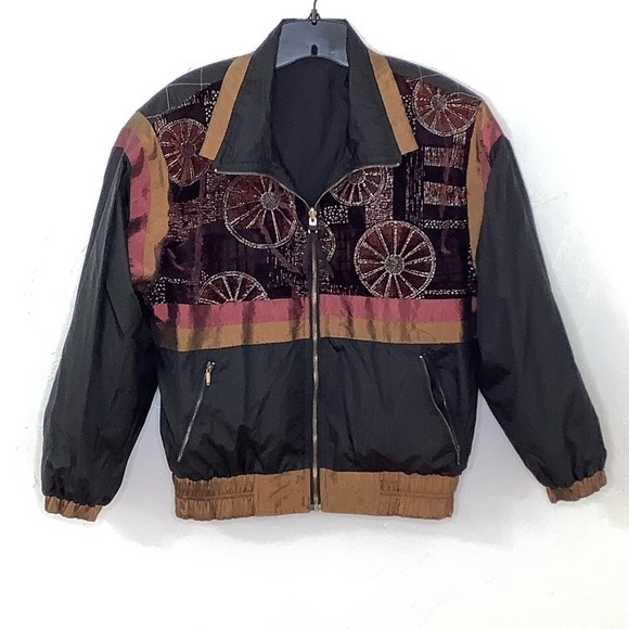 Vintage 80’s Chili Pepper reversible parachute tracksuit jacket & pant SZ S RARE - Picture 13 of 16